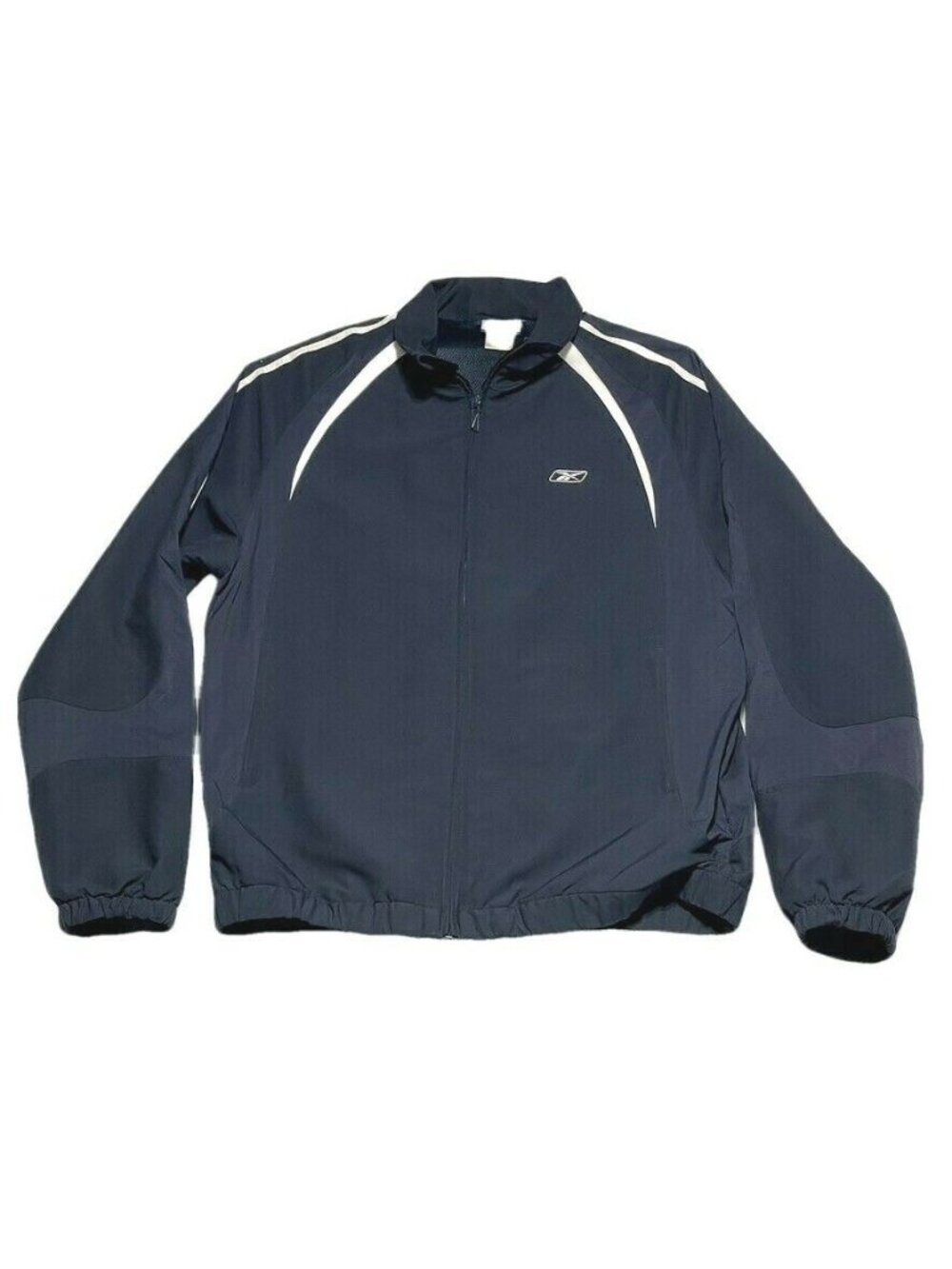 Vintage Reebok Mens Navy Blue Track Jacket Size XL